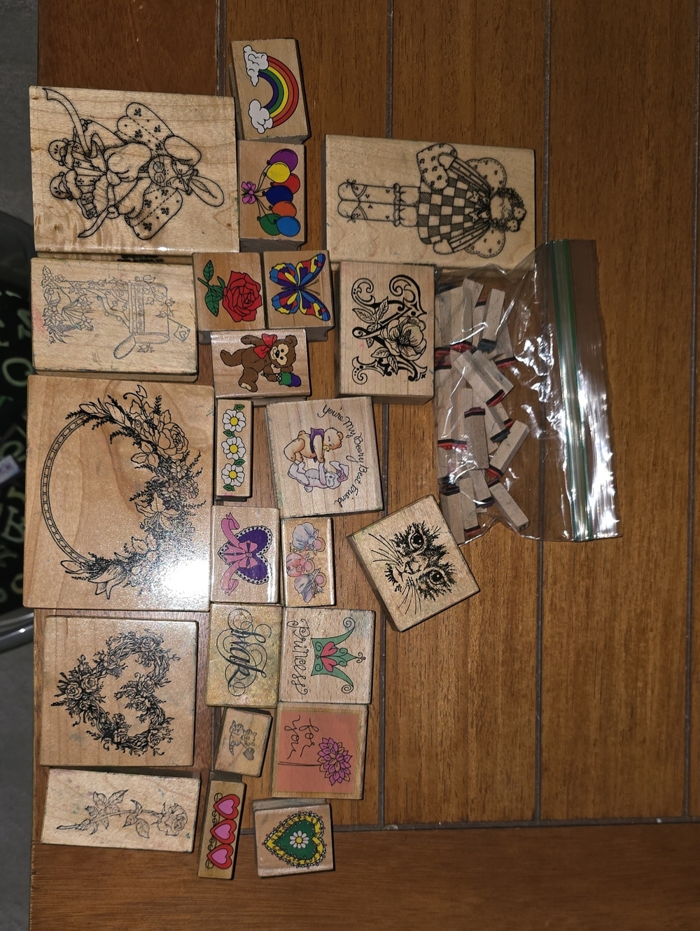 Wooden Rubber Stamps, Foam Stamps, Alphabet Stamps